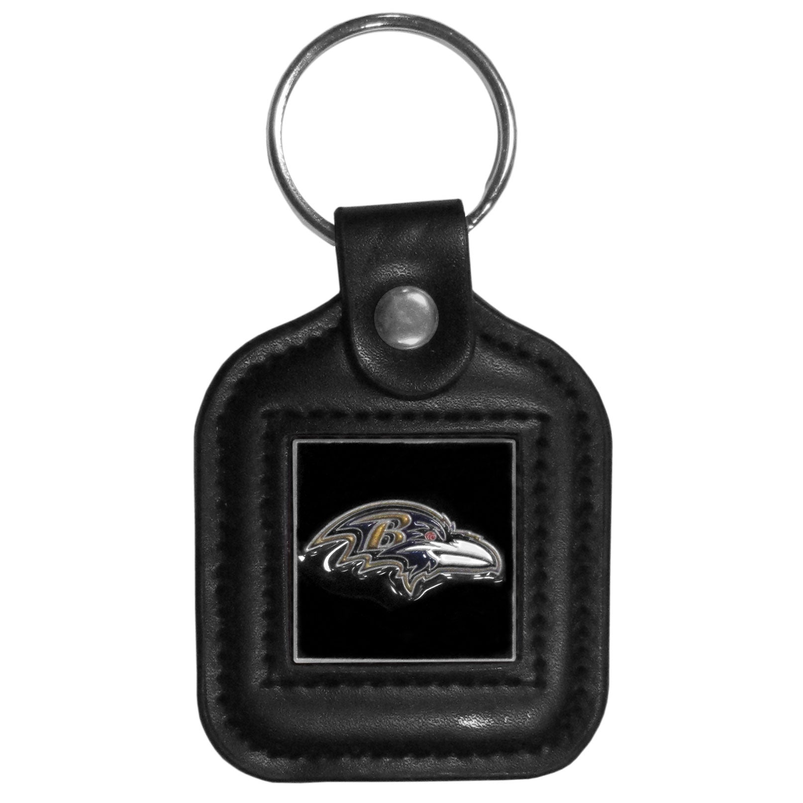 Baltimore Ravens Square Leatherette Key Chain (SSKG)