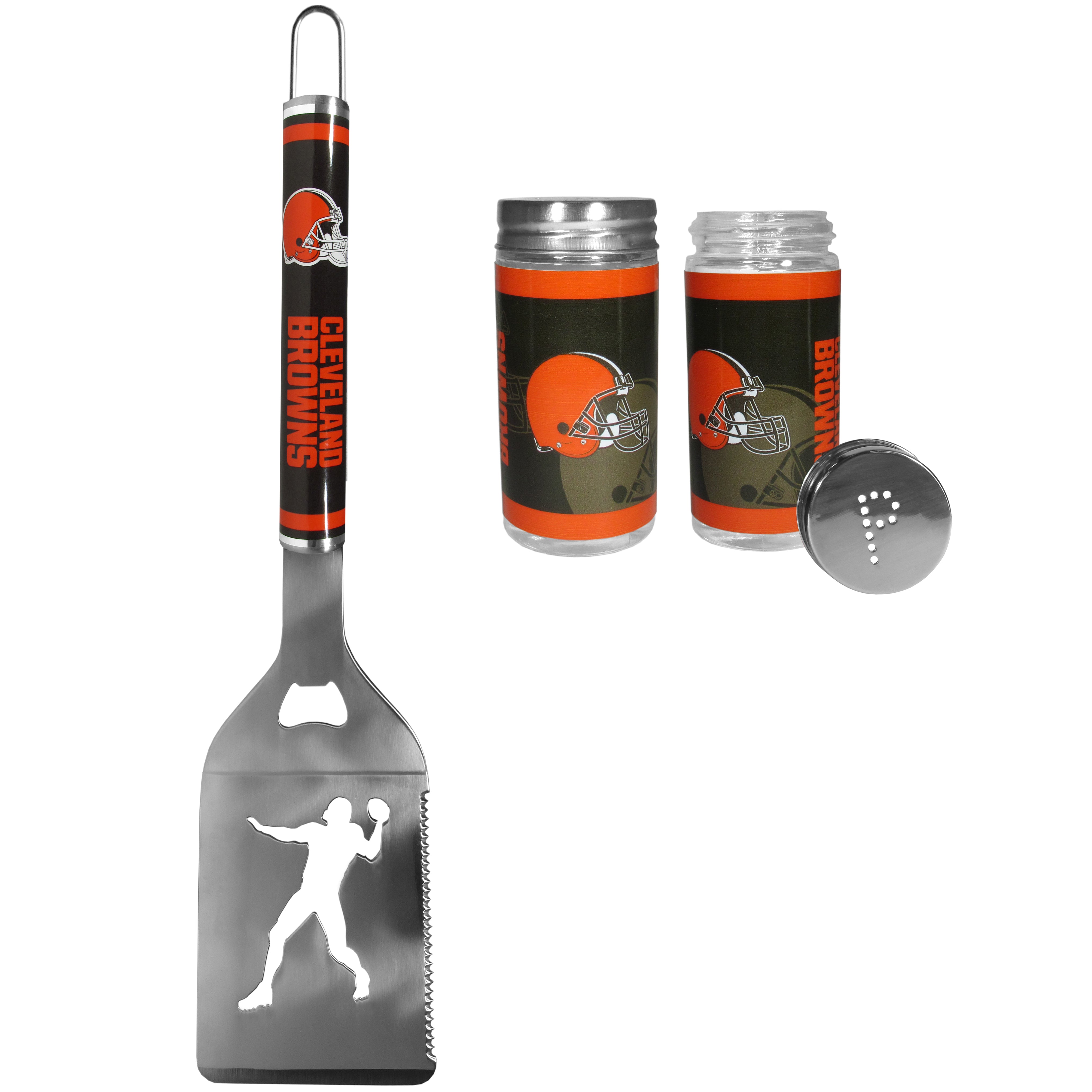 Cleveland Browns Steel Logo Spatula w/Shakers
