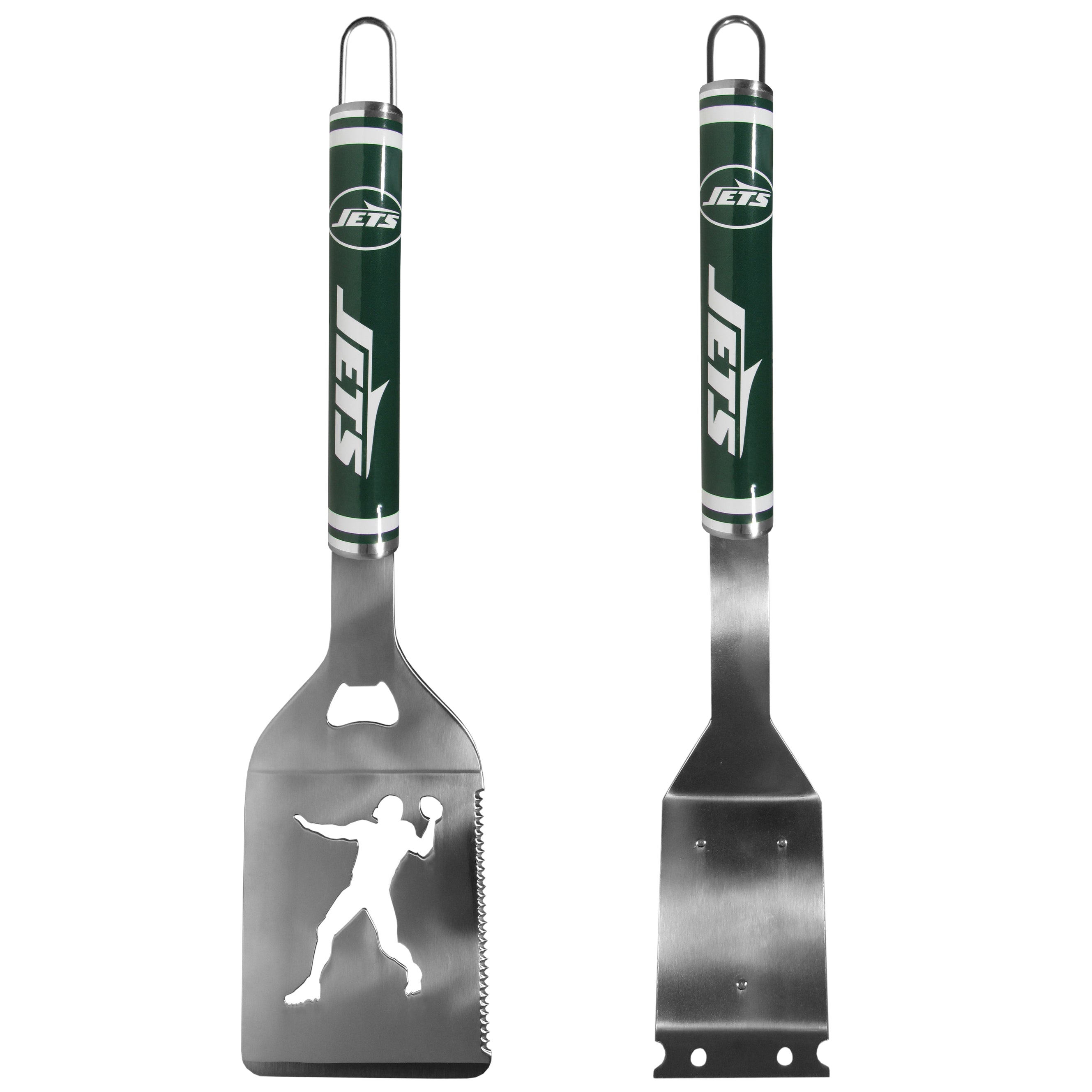 New York Jets Logo Grill Brush/Scraper and Spatula