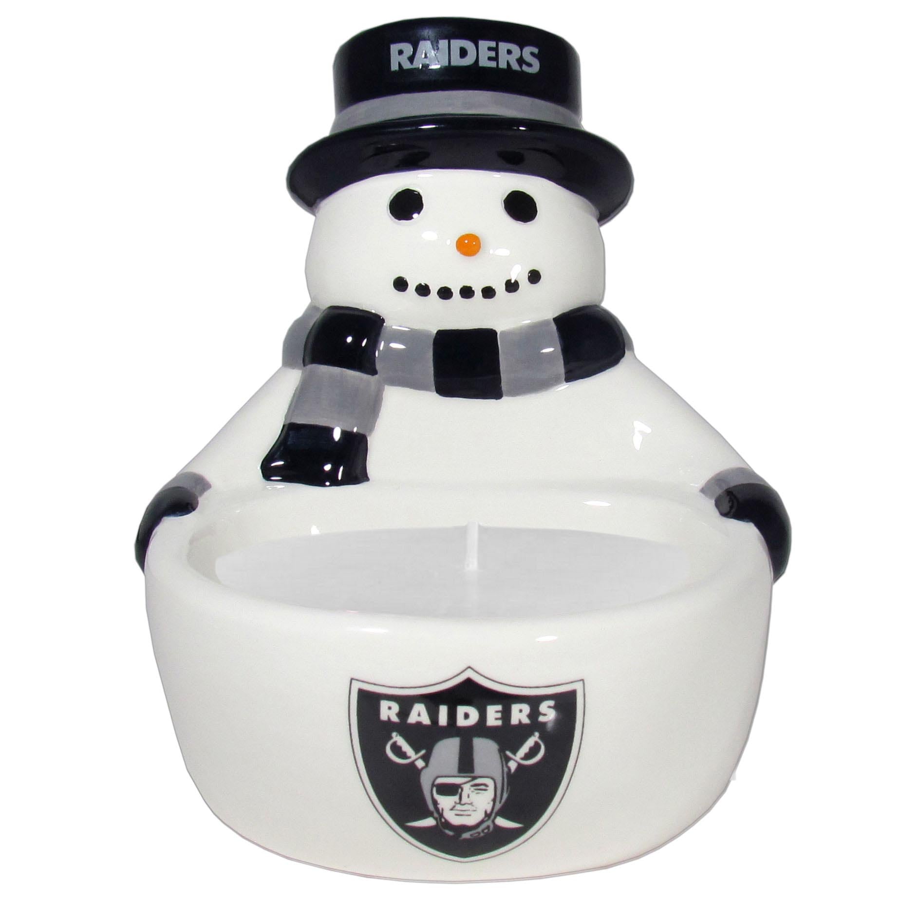 Las Vegas Raiders Snowman Candle