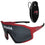 Tampa Bay Buccaneers Shield Sunglasses with Visor Clip