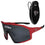 Atlanta Falcons Shield Sunglasses with Visor Clip