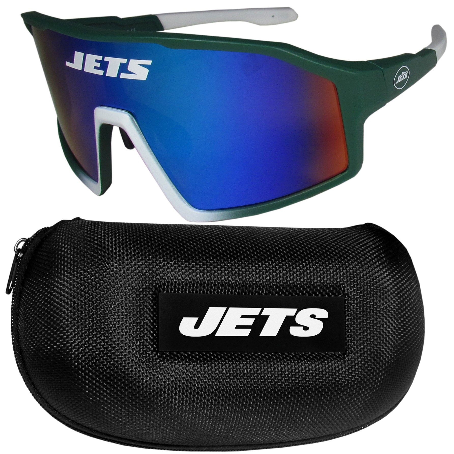 New York Jets Shield Sunglasses with Case