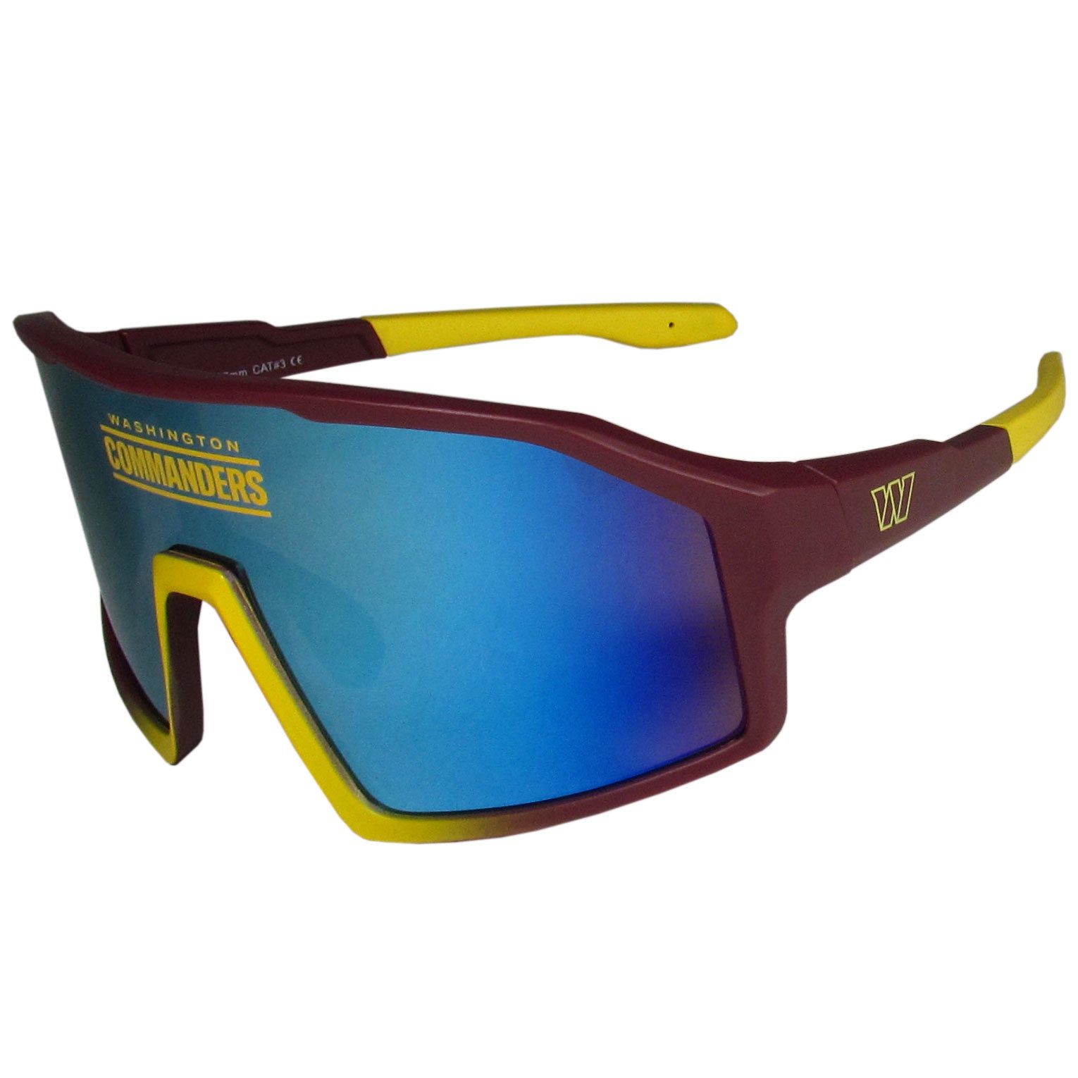 Washington Commanders Navigator Shield Sunglasses - Sports Gifts, Sports Memorabilia, Sports Collectibles, Fan Shop