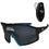 Jacksonville Jaguars Shield Sunglasses with Visor Clip