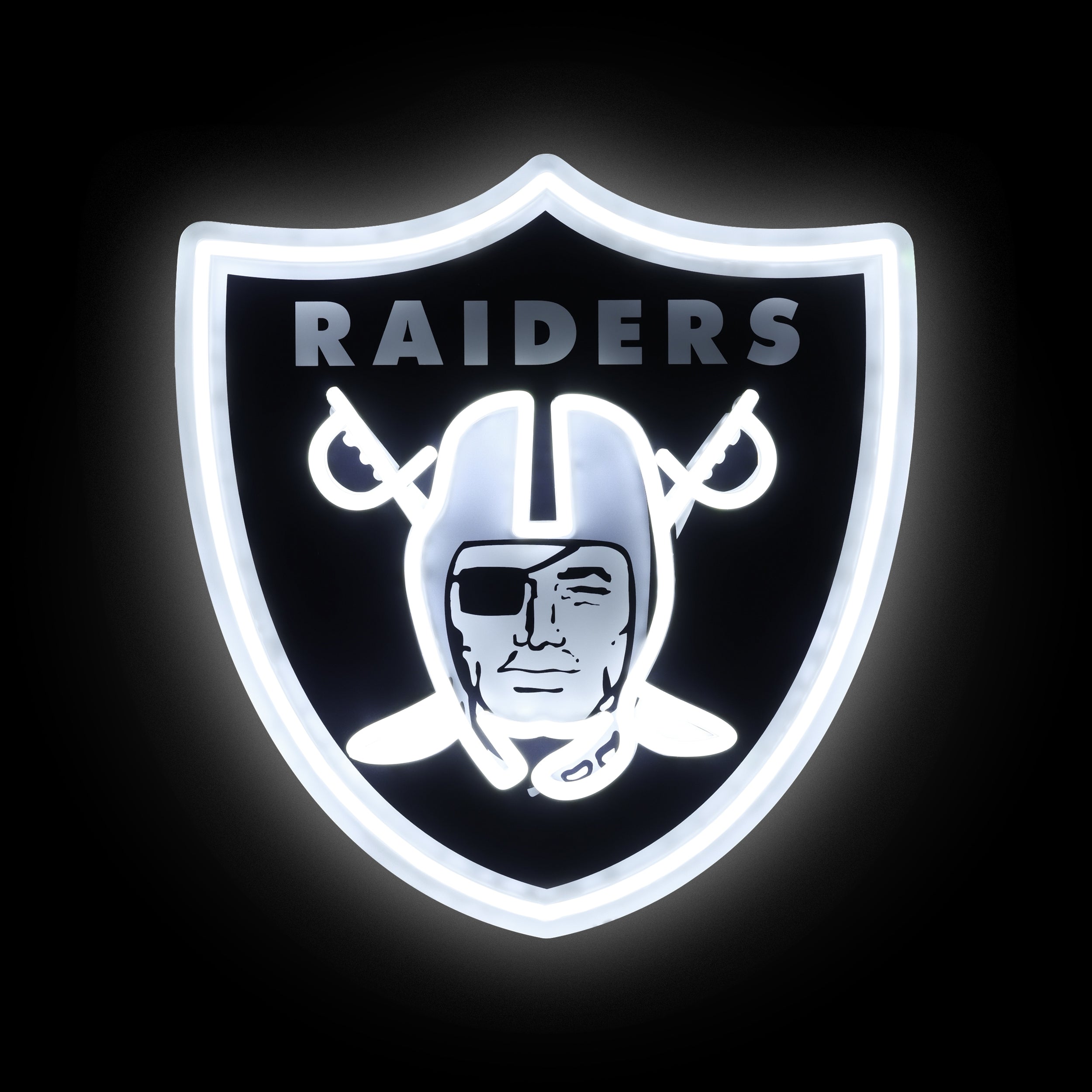 Las Vegas Raiders 15" Neon Light Up Team Logo Sign - Sports Collectibles, Sports Memorabilia, Sports Fan Shop, Sports Gifts