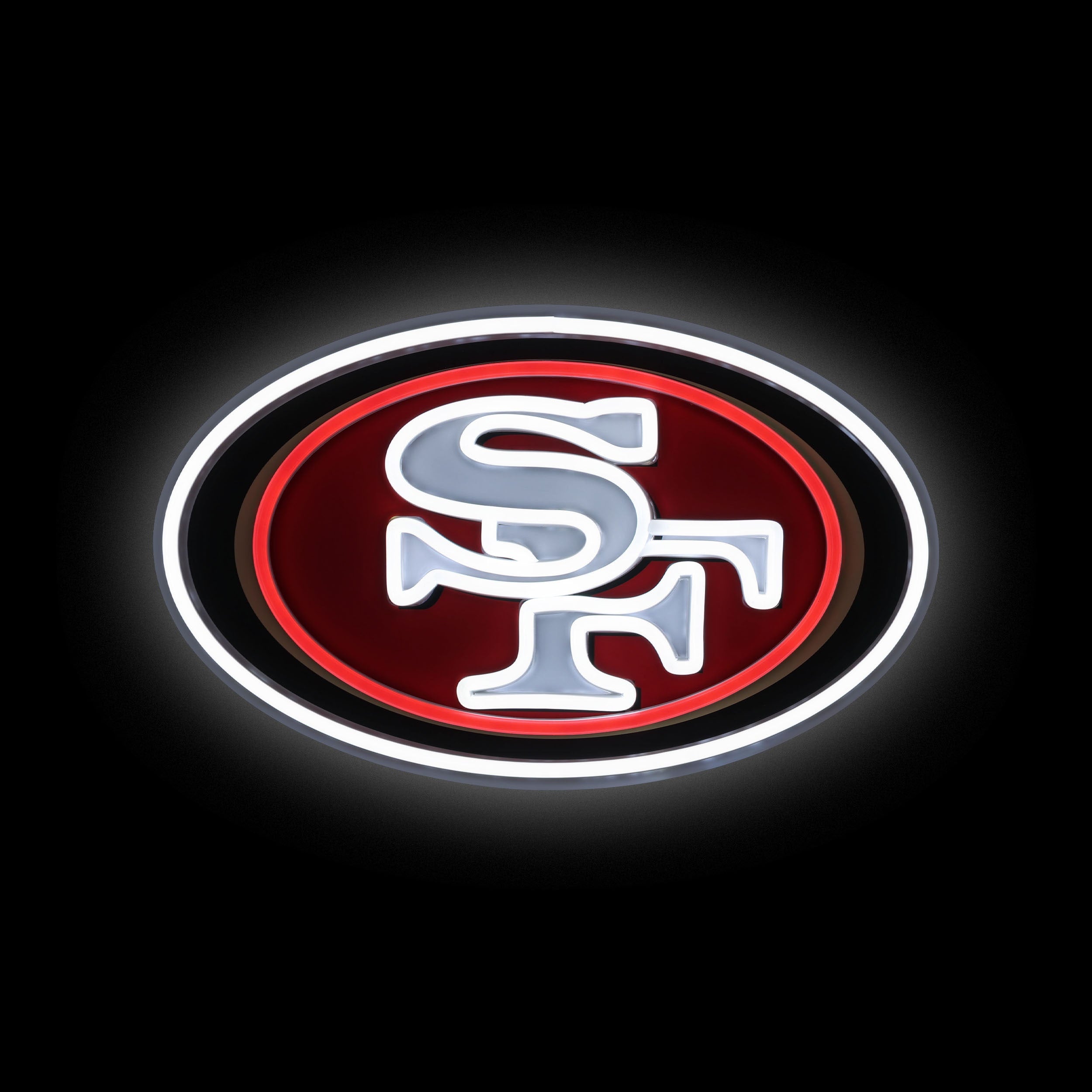 San Francisco 49ers 15" Neon Light Up Team Logo Sign - Sports Collectibles, Sports Memorabilia, Sports Fan Shop, Sports Gifts