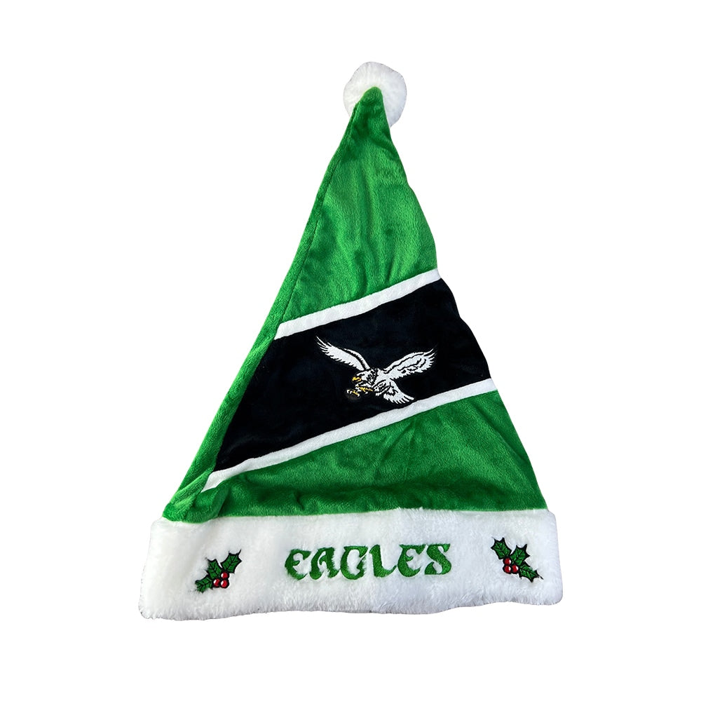 Retro Embroidered Colorblock Santa Hat - Sports Collectibles, Sports Memorabilia, Sports Fan Shop, Sports Gifts