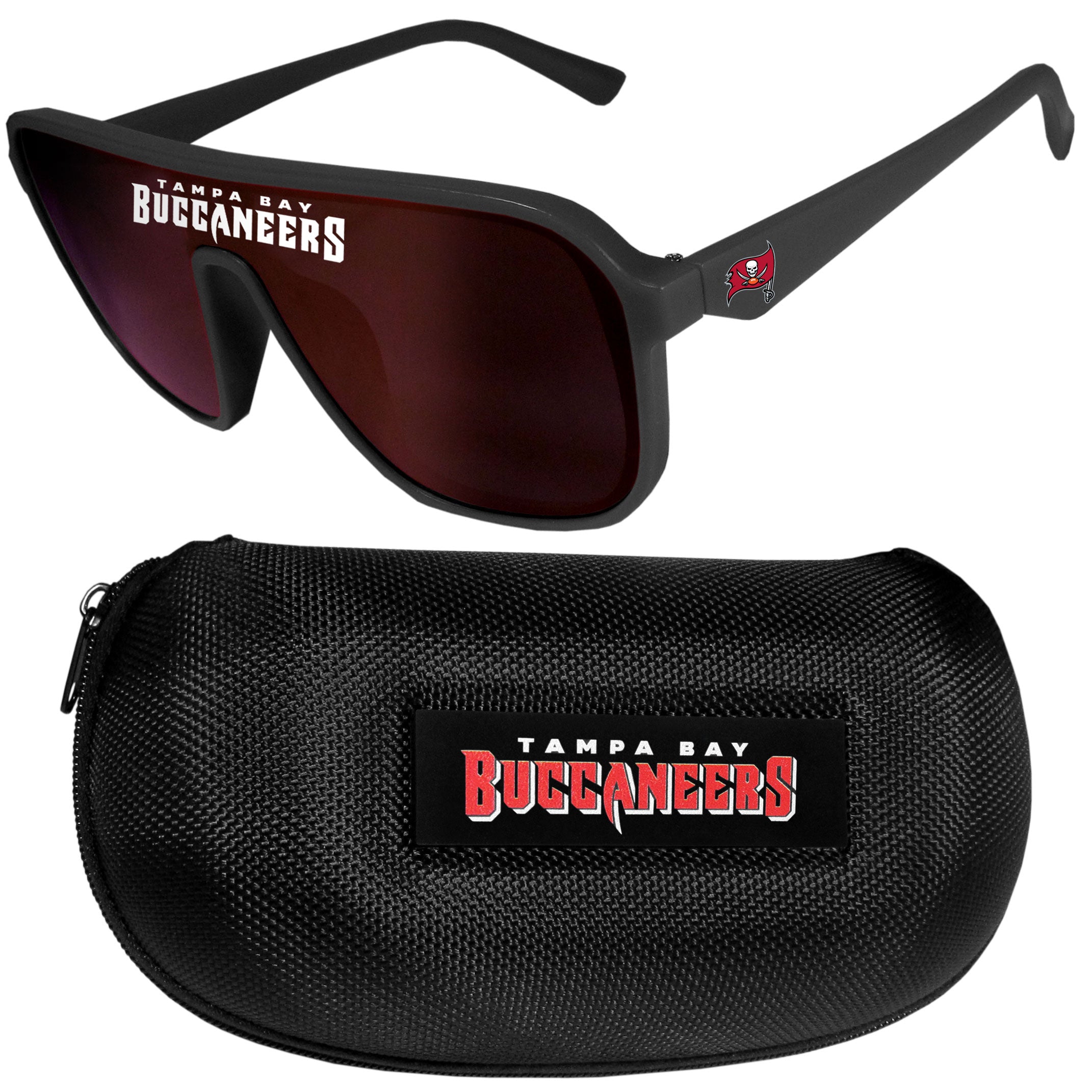 Tampa Bay Buccaneers Shield Sunglasses with Case