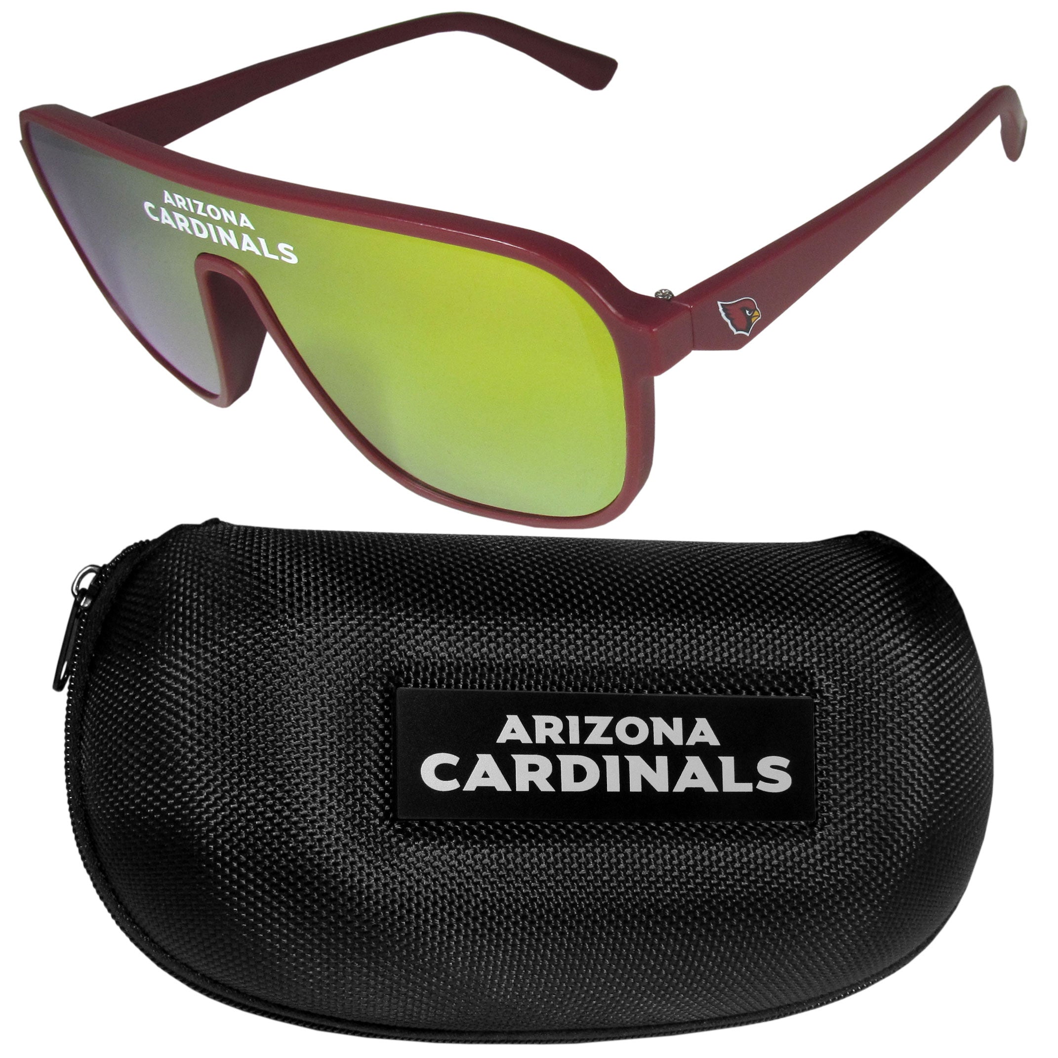 Arizona Cardinals Shield Sunglasses with Case