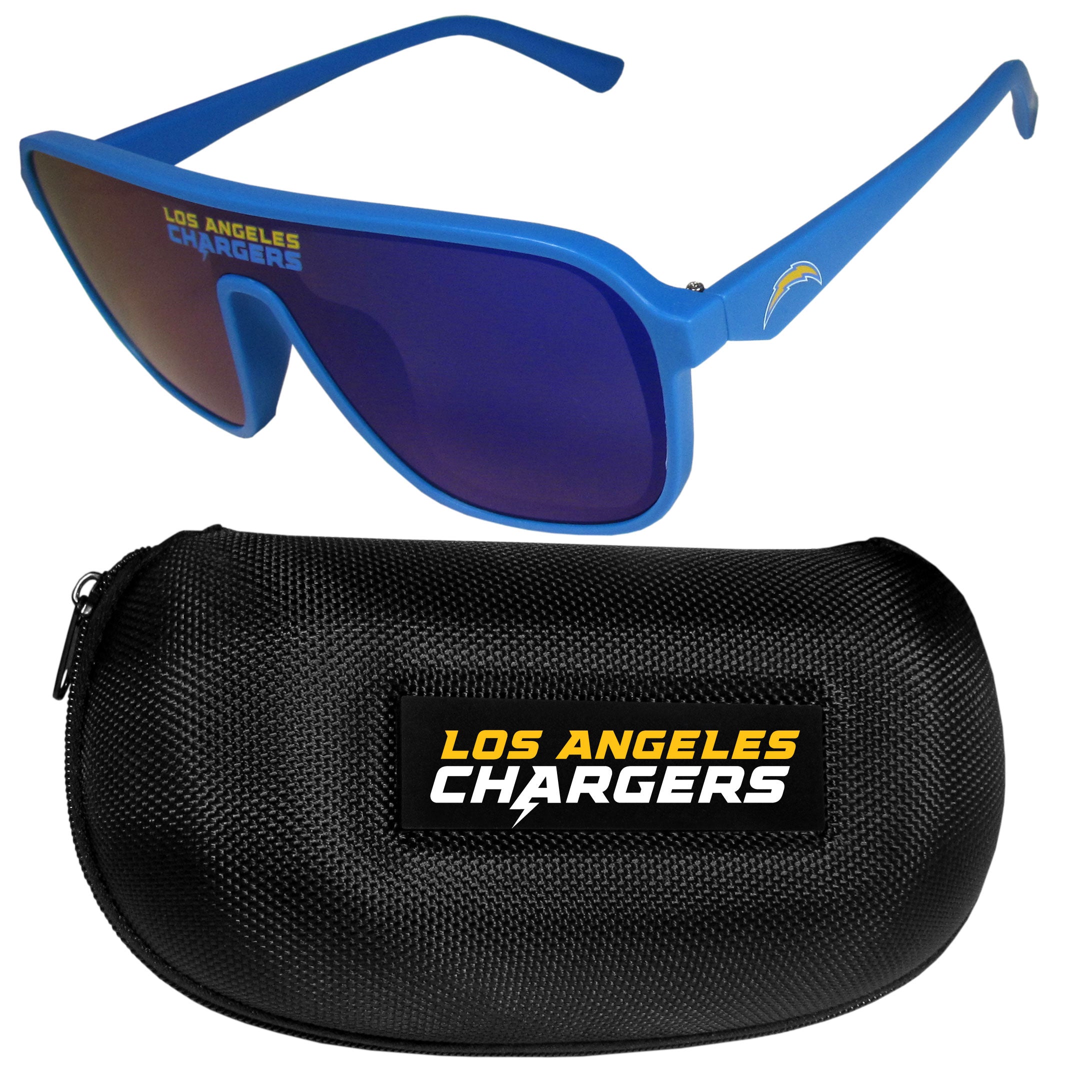 Los Angeles Chargers Shield Sunglasses with Case