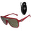 Atlanta Falcons Shield Sunglasses with Visor Clip