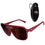 San Francisco 49ers Shield Sunglasses with Visor Clip