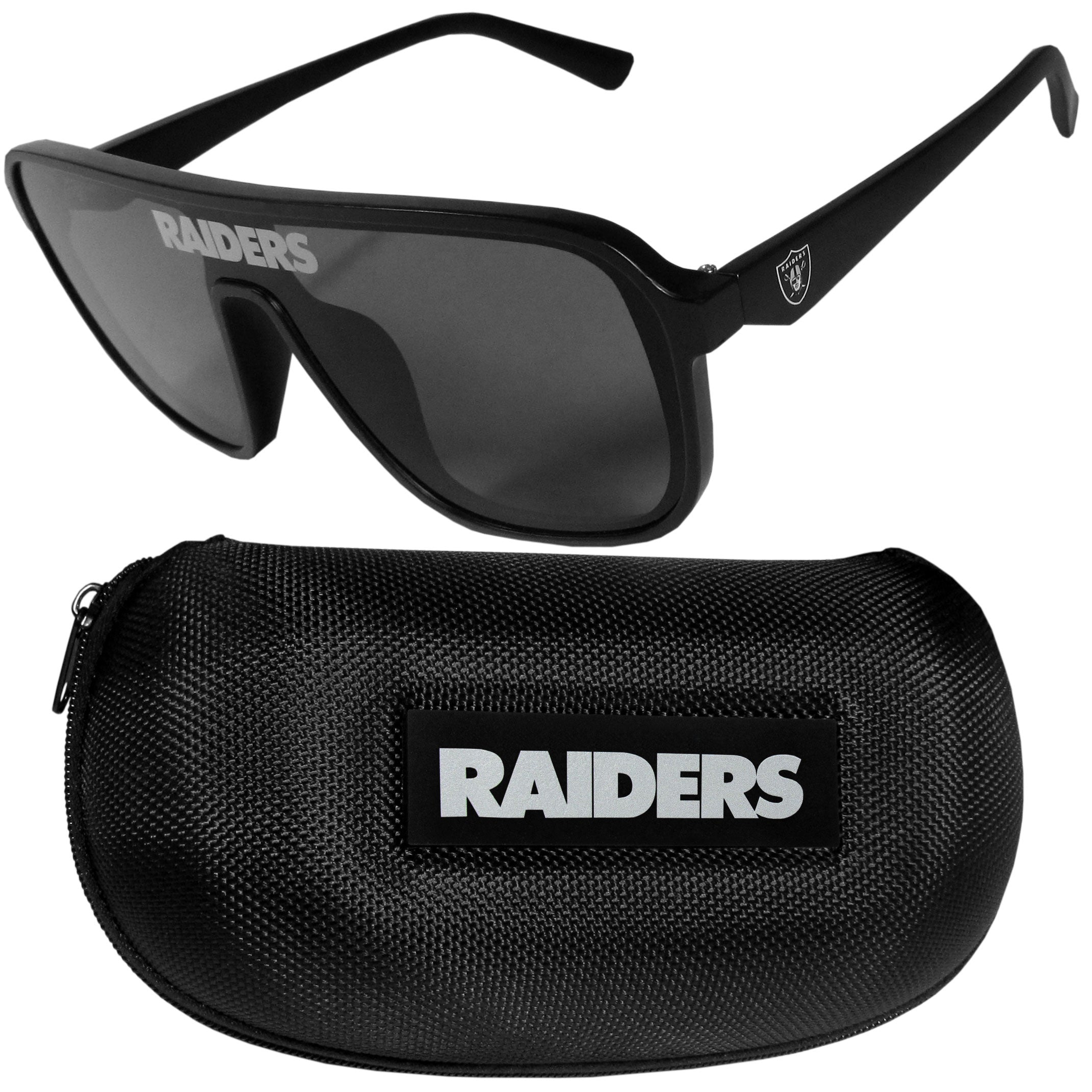 Las Vegas Raiders Shield Sunglasses with Case