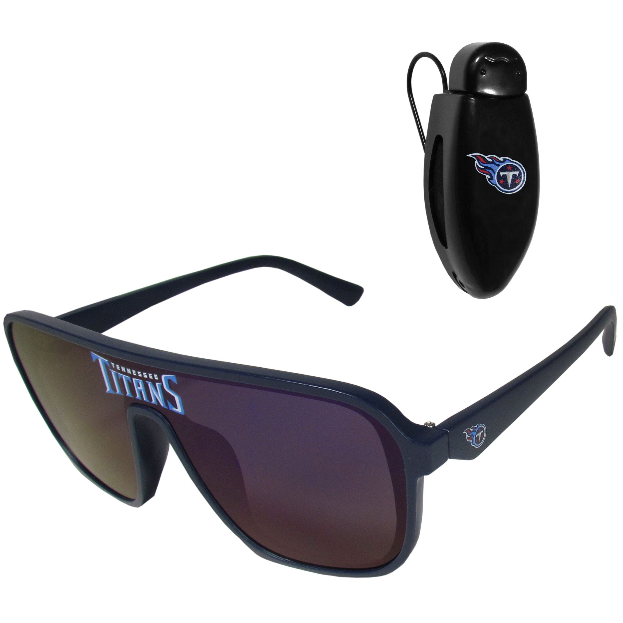 Tennessee Titans Shield Sunglasses with Visor Clip