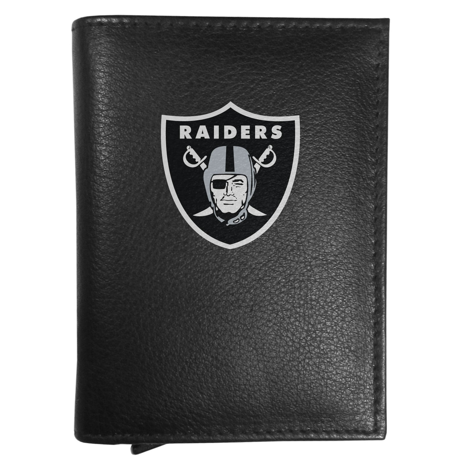 Las Vegas Raiders Leather RFID Pop-Up Wallet