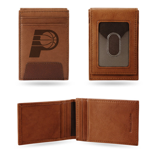 NBA Basketball Indiana Pacers  Genuine Leather Front Pocket Wallet - Slim Wallet