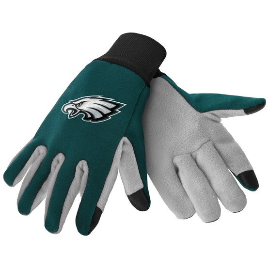 Philadelphia Eagles Color Texting Gloves - 757 Sports Collectibles