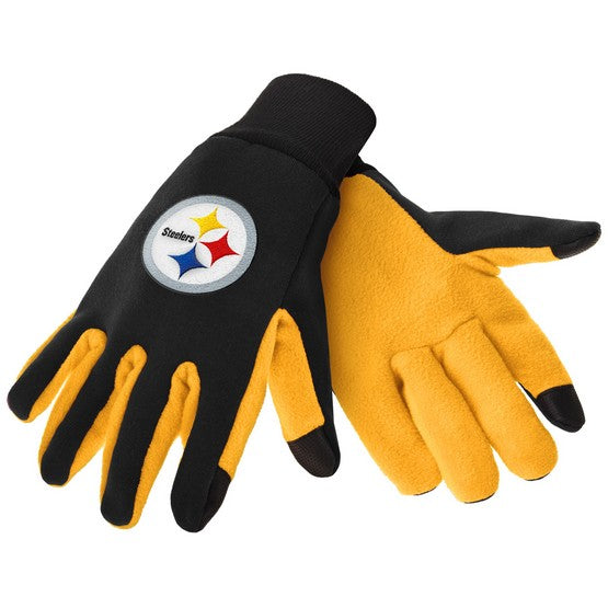 Pittsburgh Steelers Color Texting Gloves - 757 Sports Collectibles