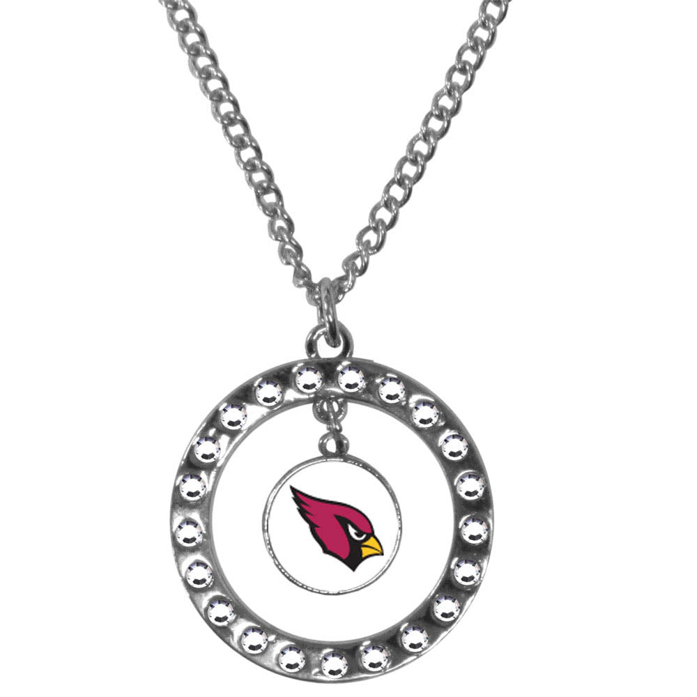 Arizona Cardinals Rhinestone Hoop Necklace (SSKG)