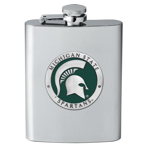 Michigan State University Flask - Sports Gifts, Sports Memorabilia, Sports Collectibles, Fan Shop