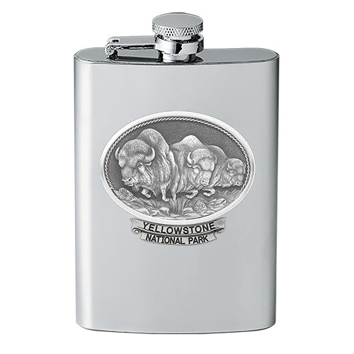 Buffalo Yellowstone National Park Flask - Sports Collectibles, Sports Memorabilia, Sports Fan Shop, Sports Gifts