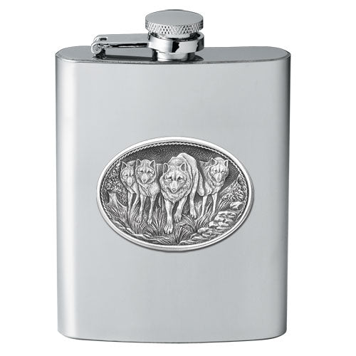 Wolves Flask - Sports Collectibles, Sports Memorabilia, Sports Fan Shop, Sports Gifts