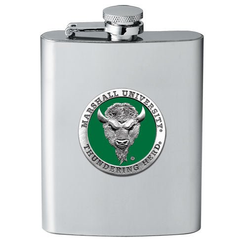 Marshall University Flask - Sports Gifts, Sports Memorabilia, Sports Collectibles, Fan Shop