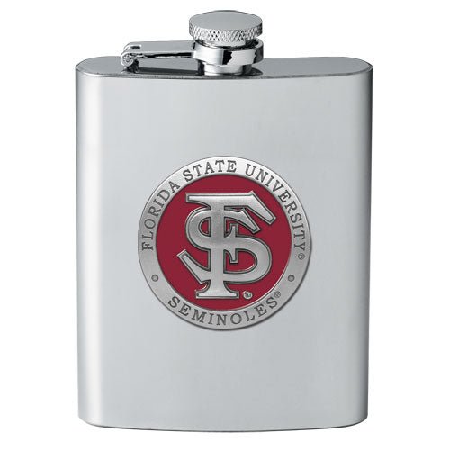 Florida State University FS Logo Flask - Sports Gifts, Sports Memorabilia, Sports Collectibles, Fan Shop