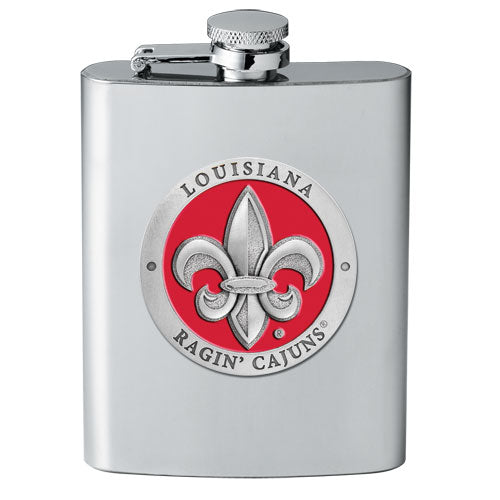 The University of Louisiana At Lafayette Flask - Sports Collectibles, Sports Memorabilia, Sports Fan Shop, Sports Gifts