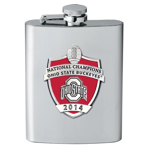 2014 Ohio State Football Championship Flask - Sports Gifts, Sports Memorabilia, Sports Collectibles, Fan Shop