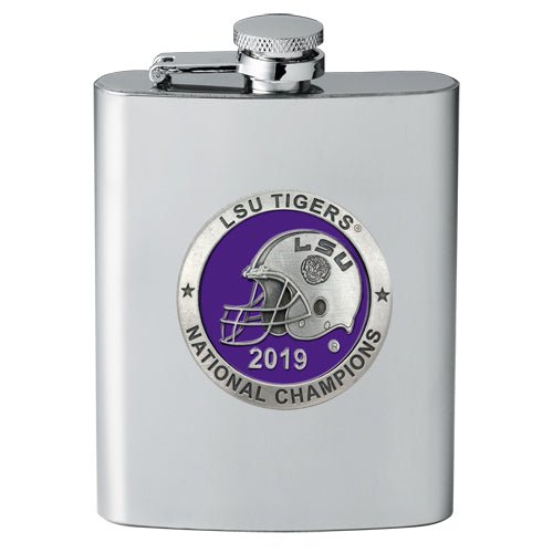 Louisiana State University National Champions 2019 Flask - Sports Gifts, Sports Memorabilia, Sports Collectibles, Fan Shop