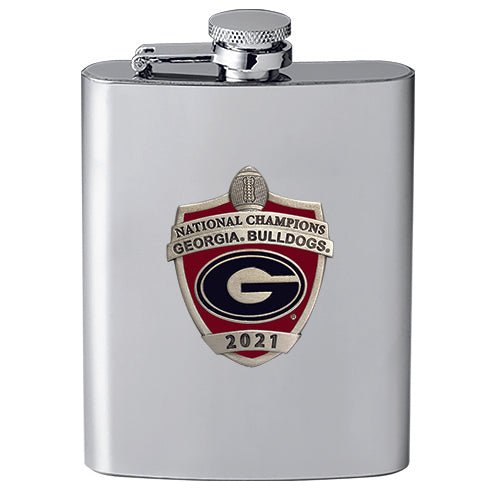2021 Georgia Football Championship Flask - Sports Gifts, Sports Memorabilia, Sports Collectibles, Fan Shop