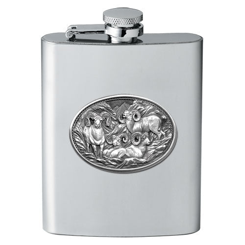 Bighorn Sheep Flask - Sports Collectibles, Sports Memorabilia, Sports Fan Shop, Sports Gifts