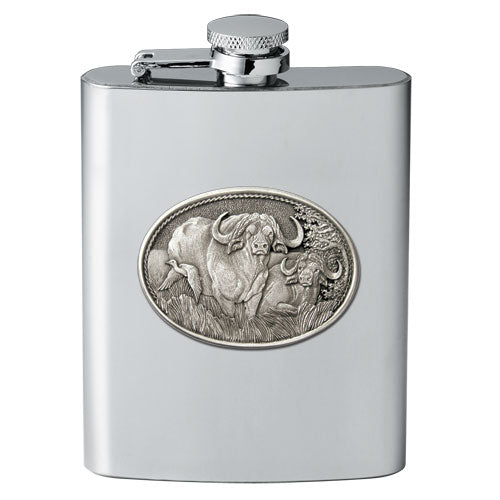 Cape Buffalo Flask - Sports Collectibles, Sports Memorabilia, Sports Fan Shop, Sports Gifts
