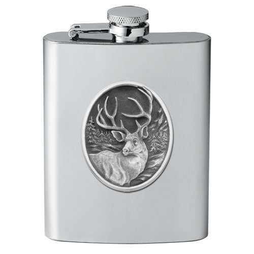 Mule Deer Flask - Sports Collectibles, Sports Memorabilia, Sports Fan Shop, Sports Gifts