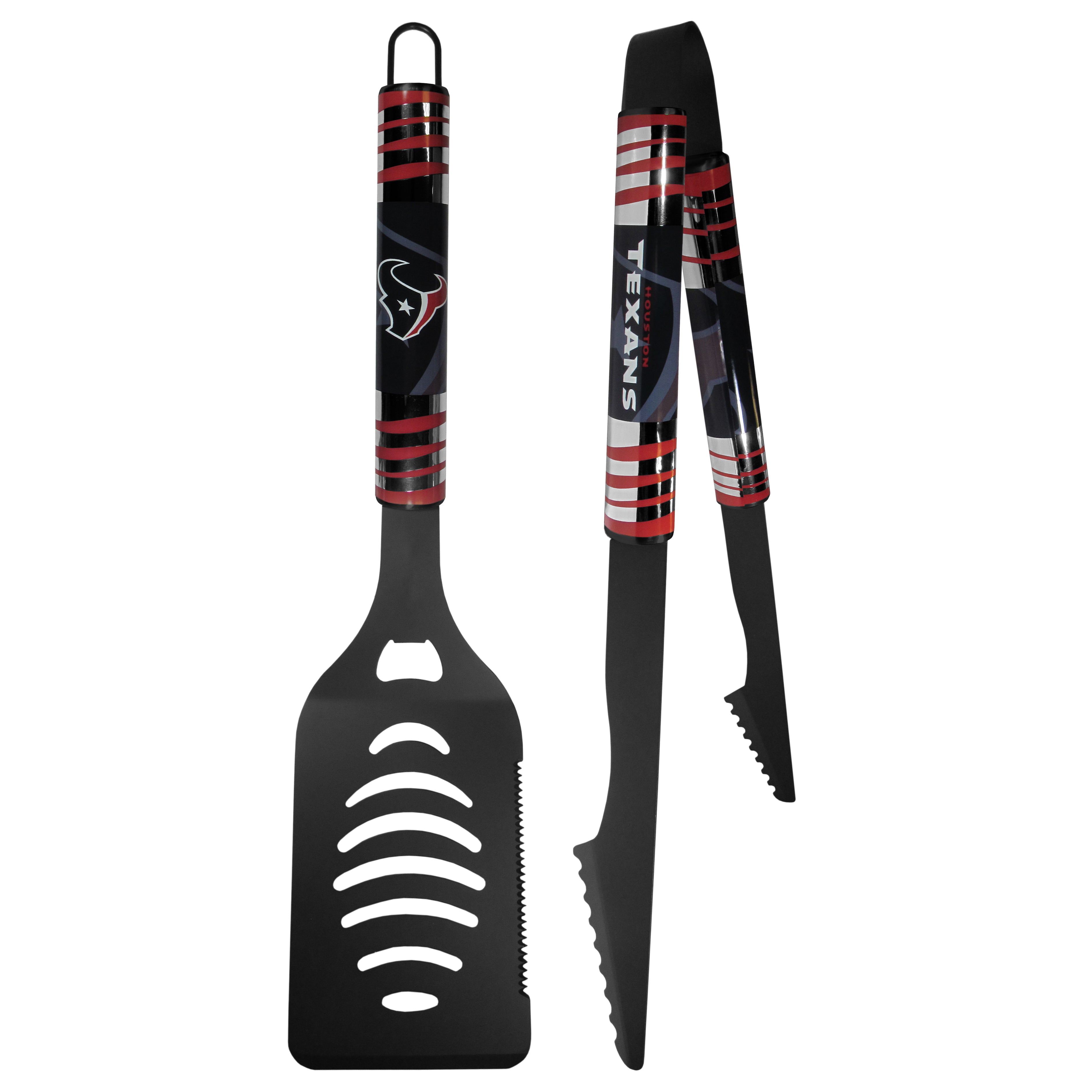 Houston Texans 2 pc Black Tailgate BBQ Set