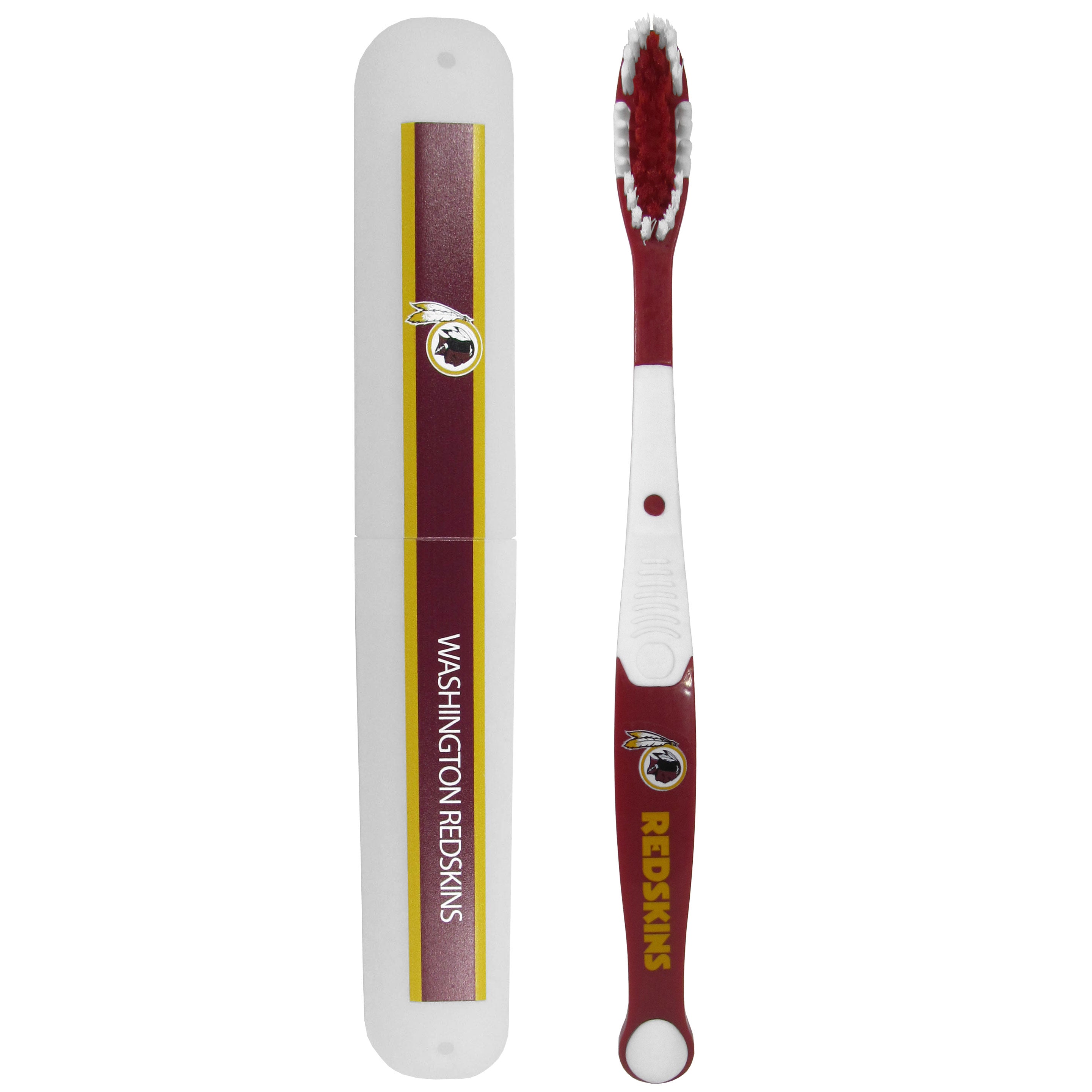 Washington Commanders Toothbrush and Travel Case - Sports Collectibles, Sports Memorabilia, Sports Fan Shop, Sports Gifts