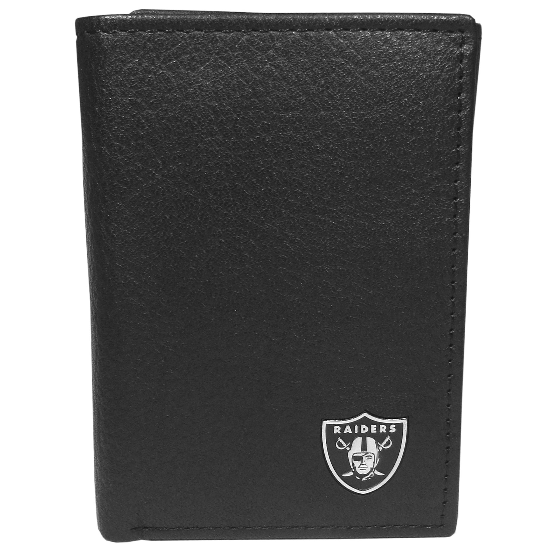 Las Vegas Raiders Leather Logo Tri-fold Wallet