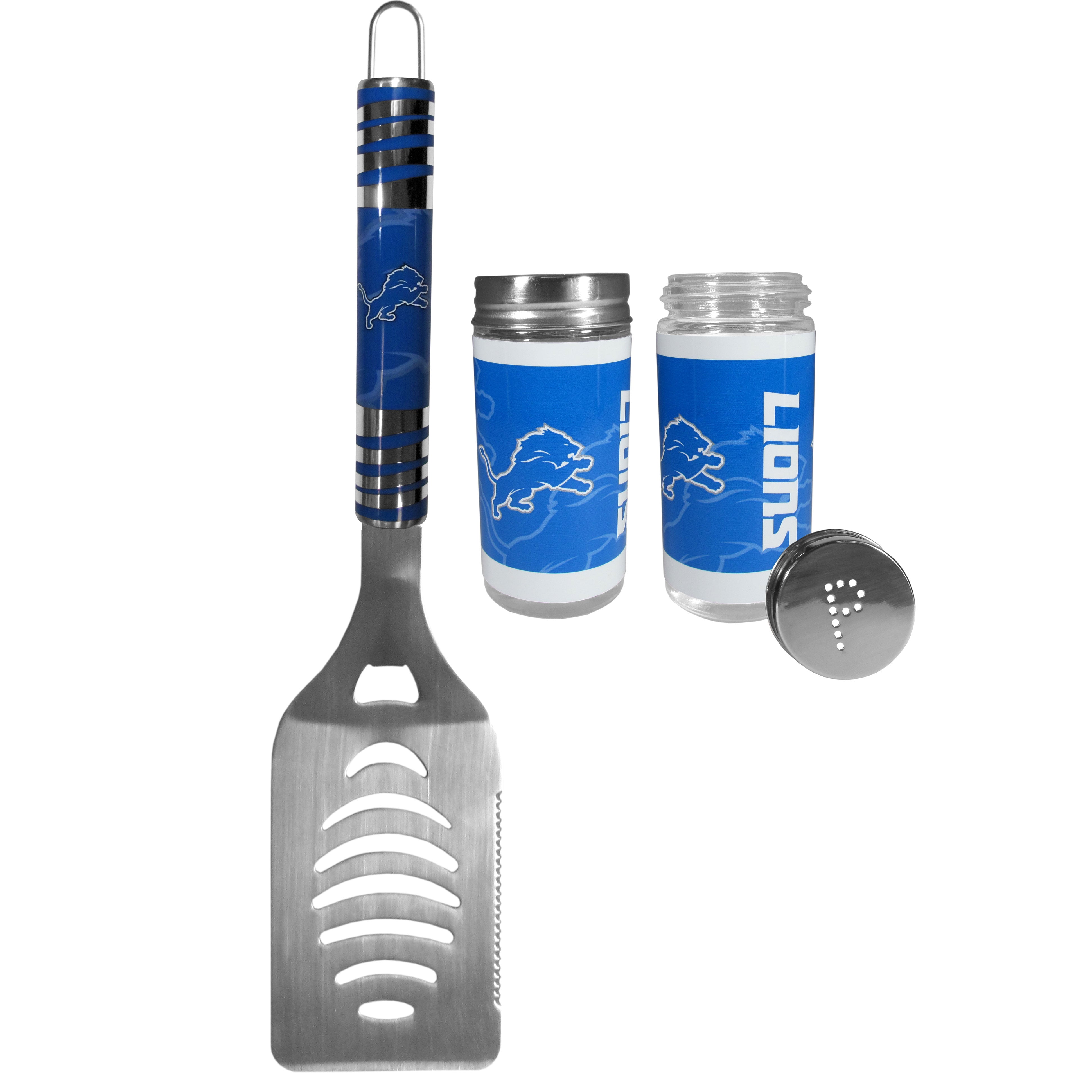 Detroit Lions Tailgater Spatula and Salt and Pepper Shakers