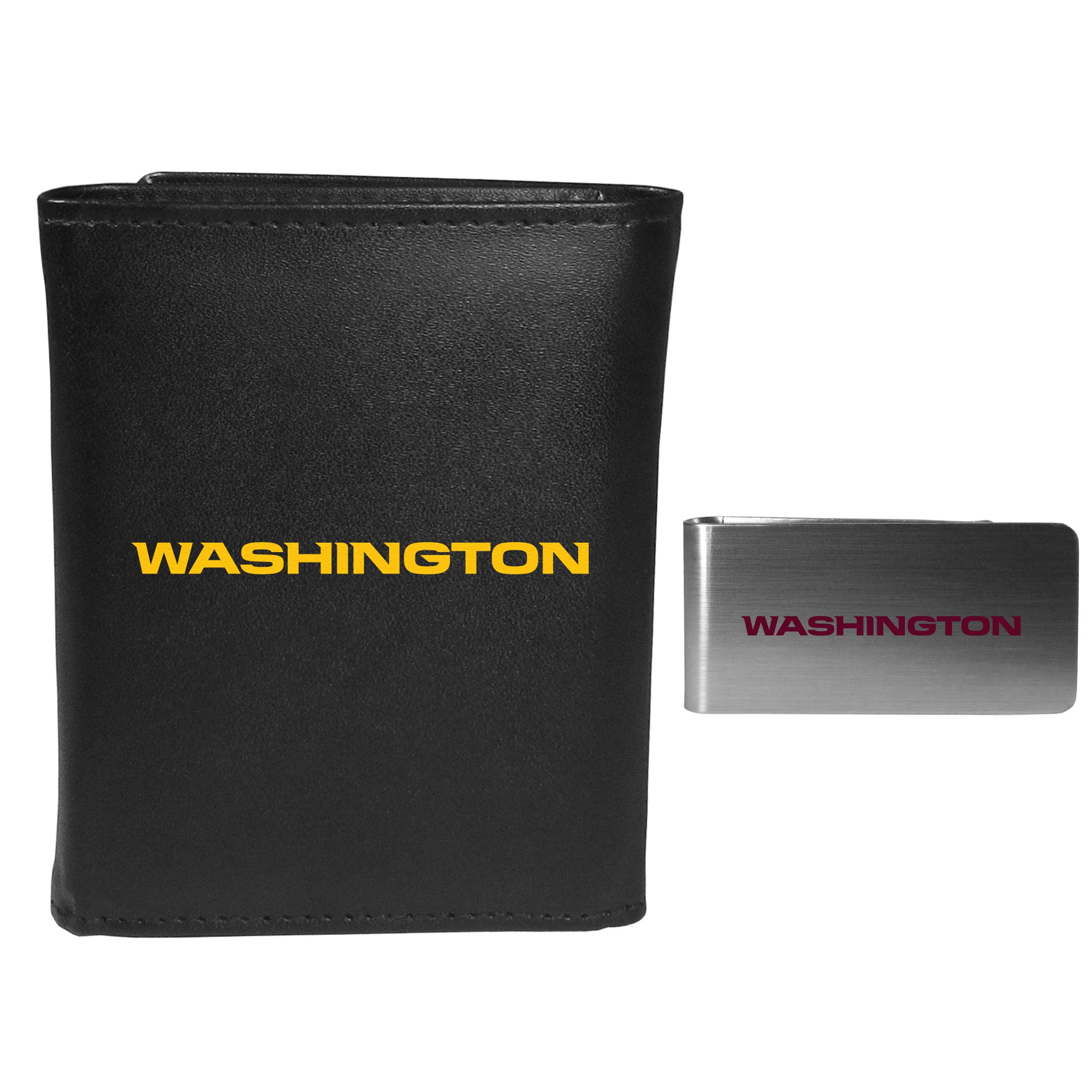 Washington Commanders Tri-fold Wallet & Money Clip - Sports Collectibles, Sports Memorabilia, Sports Fan Shop, Sports Gifts