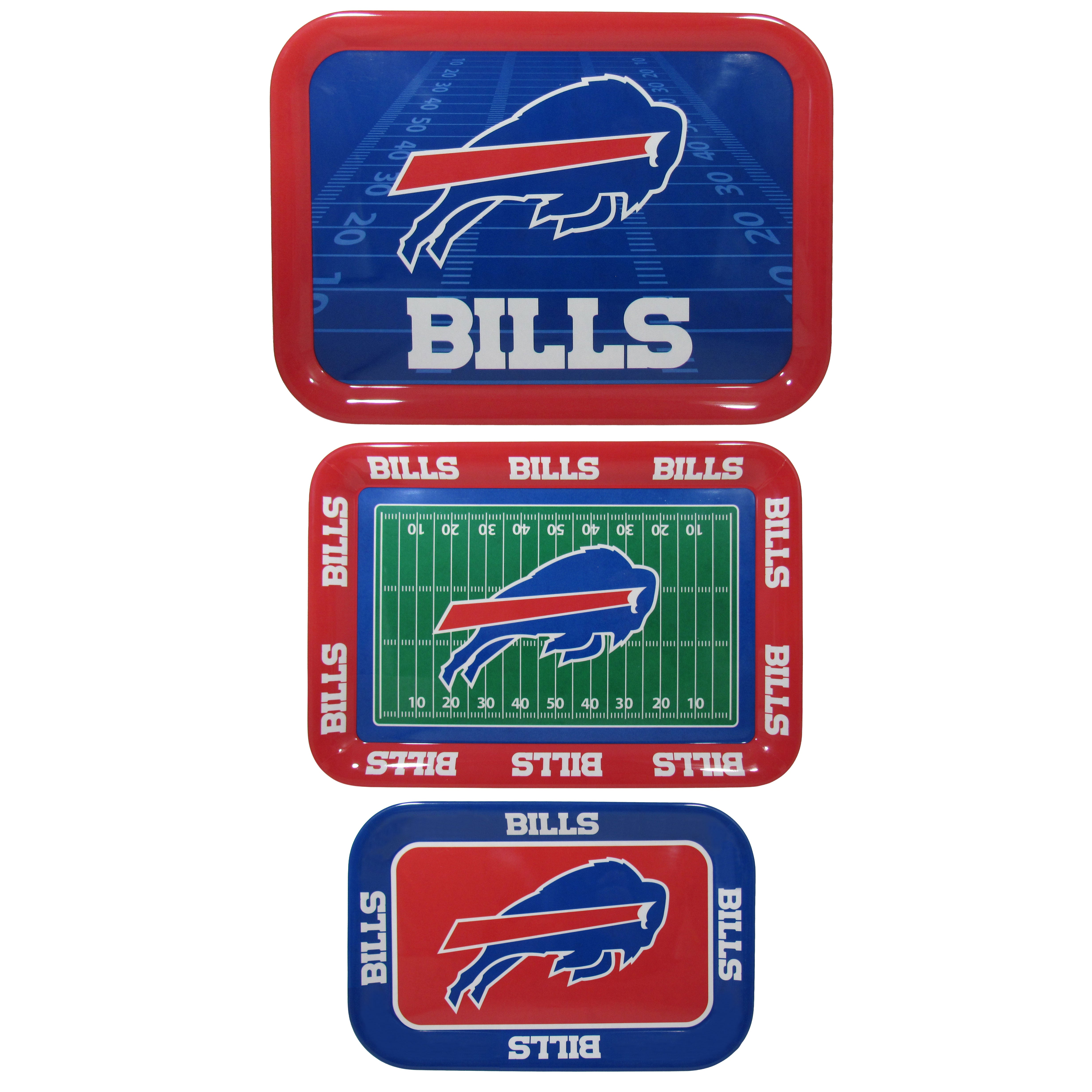 Buffalo Bills Nested Serving Trays, 3pk
