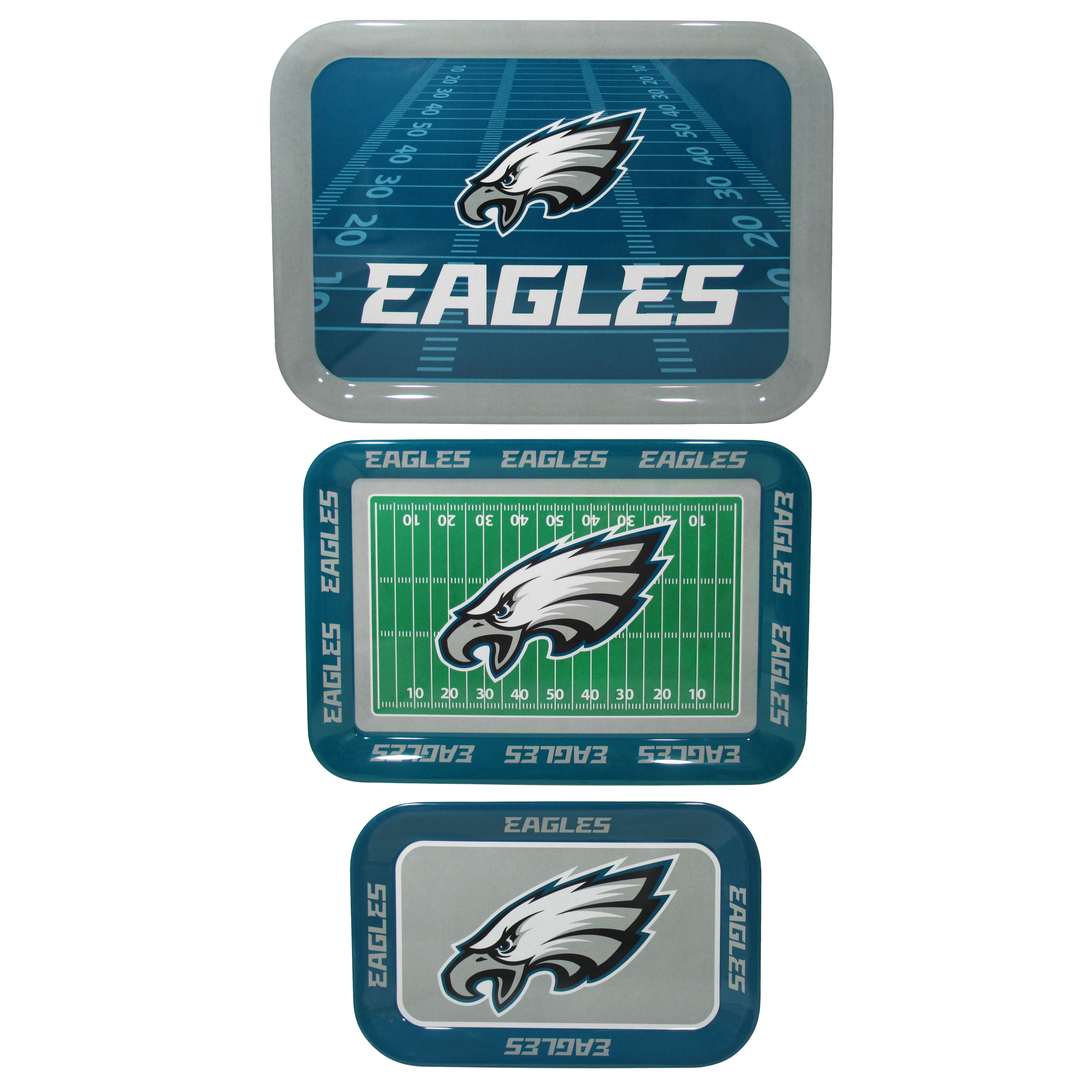Philadelphia Eagles Nested Serving Trays, 3pk