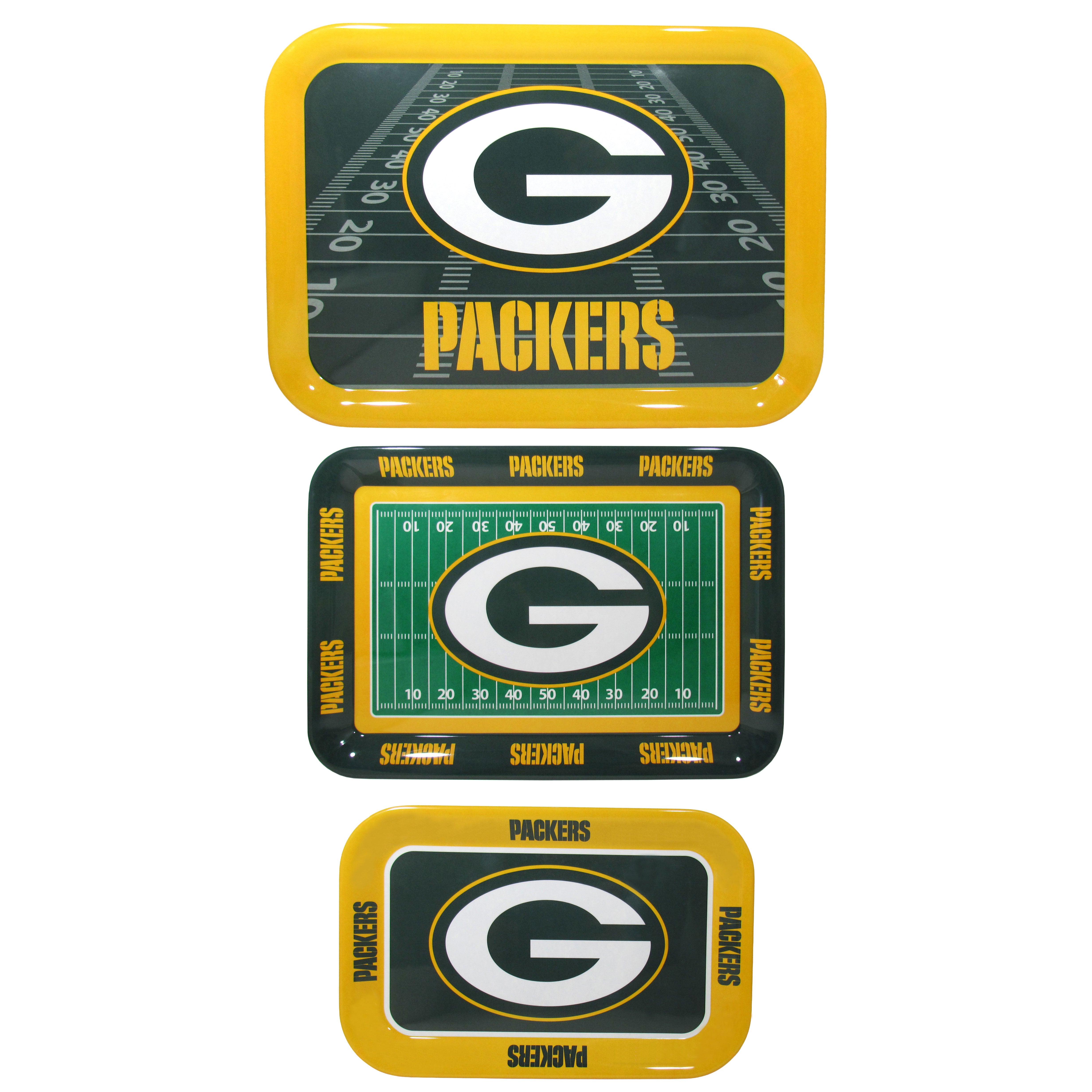 Green Bay Packers Nested Serving Trays, 3pk