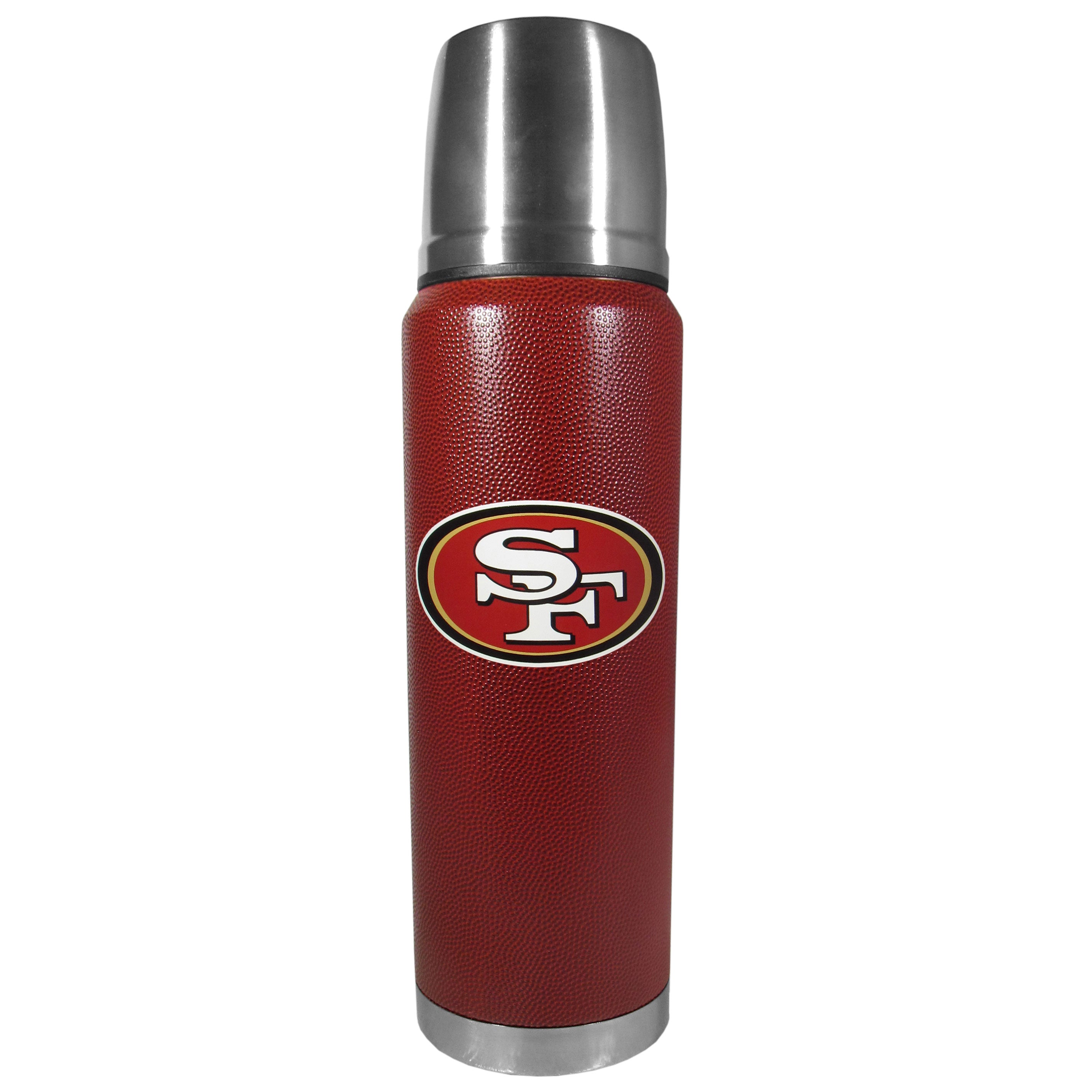 San Francisco 49ers Football Texture Thermos