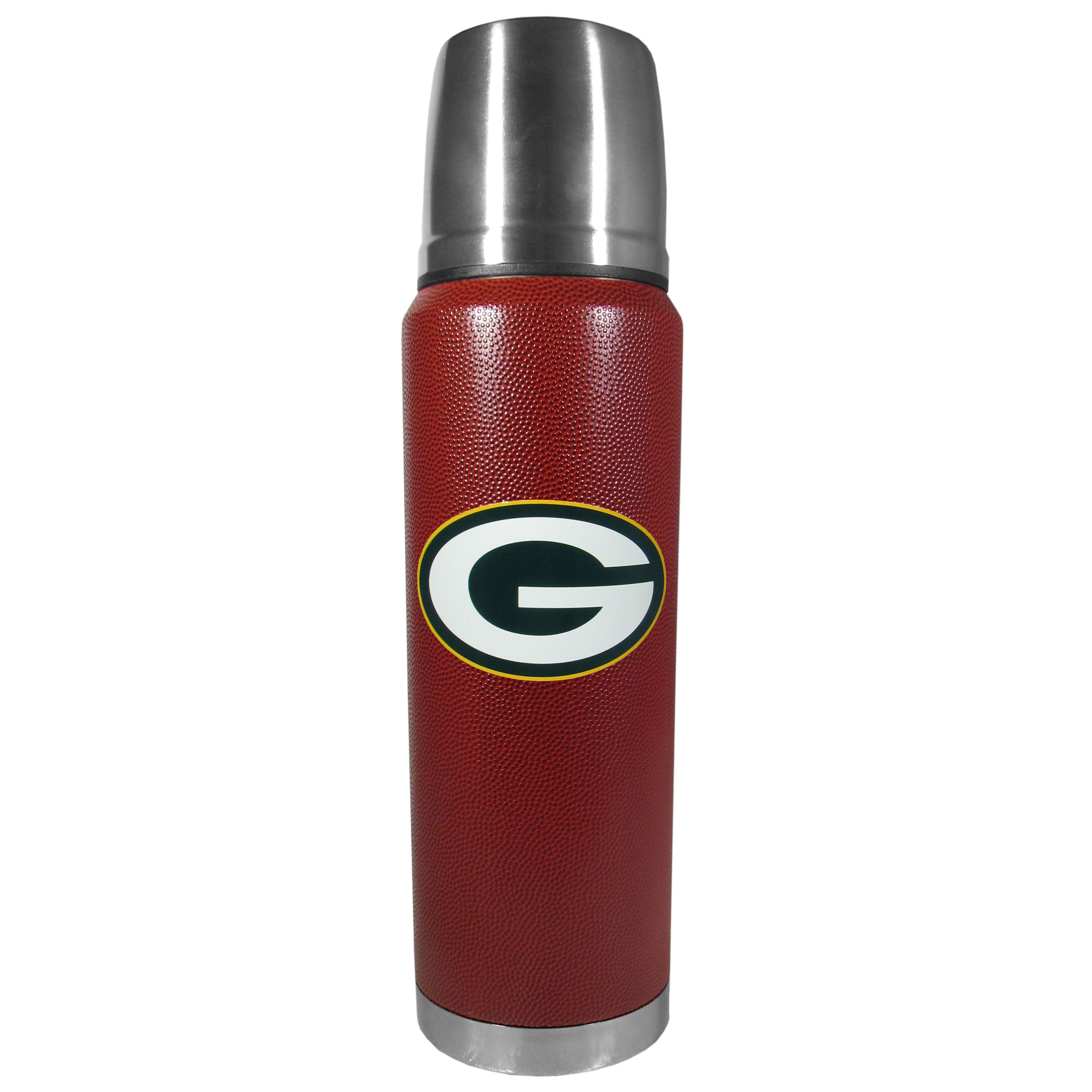 Green Bay Packers Football Texture Thermos