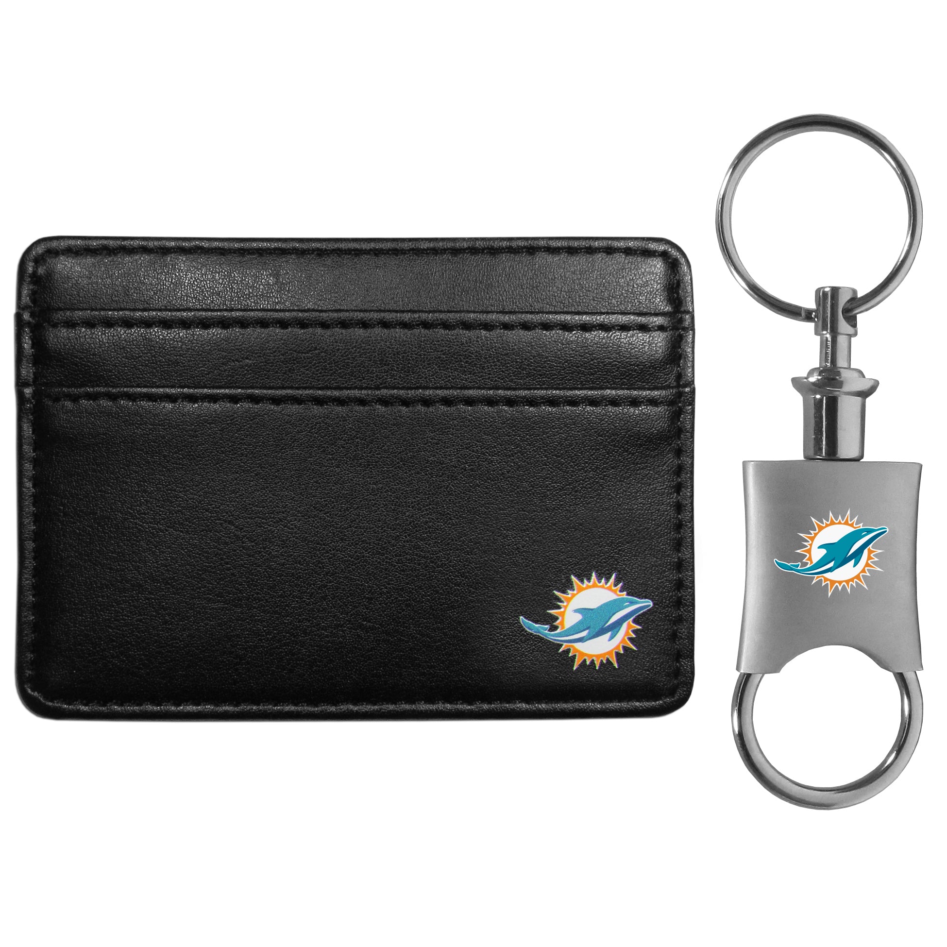 Miami Dolphins Weekend Wallet & Valet Key Chain