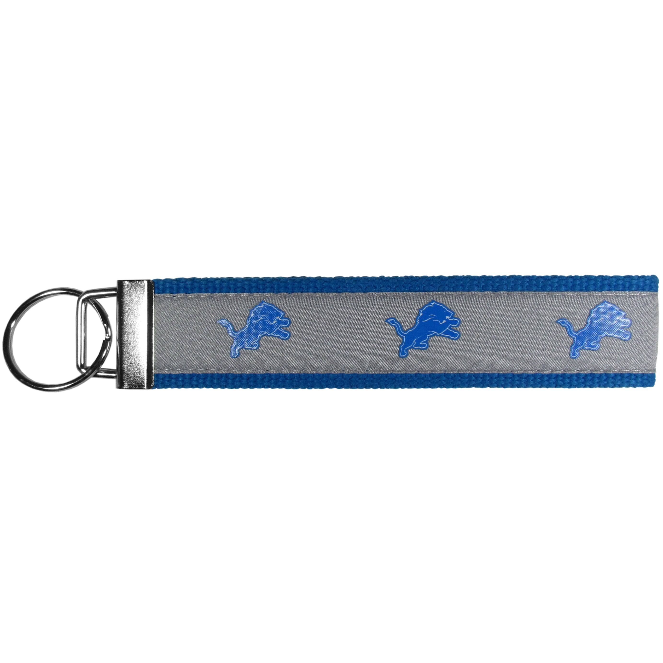 Detroit Lions Woven Wristlet Key Chain