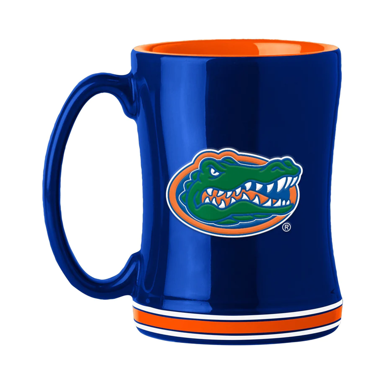 Florida Gators Coffee Mug 14oz Sculpted Relief Team Color - Sports Collectibles, Sports Memorabilia, Sports Fan Shop, Sports Gifts