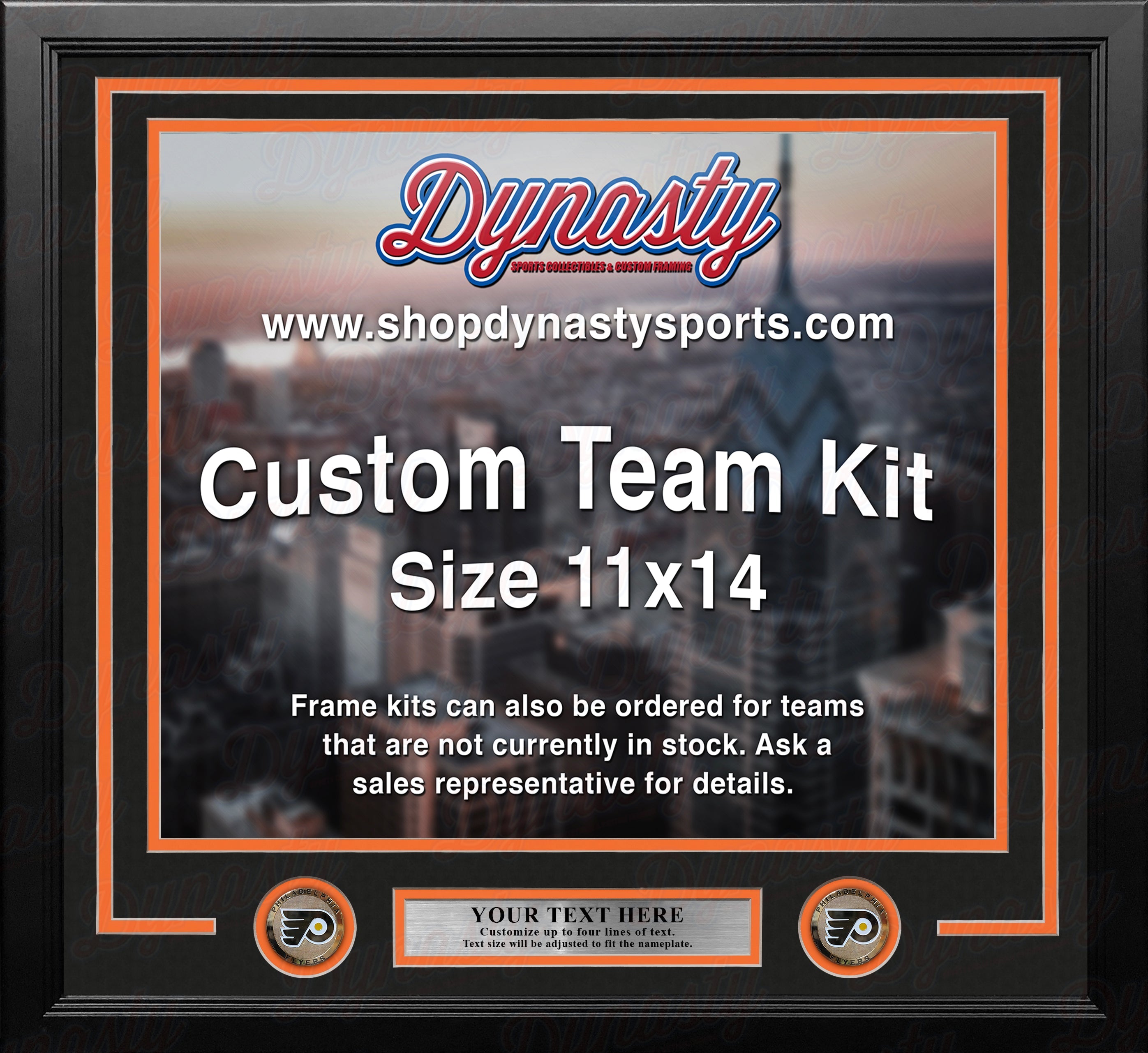 Philadelphia Flyers Custom NHL Hockey 11x14 Picture Frame Kit (Multiple Colors) - Sports Collectibles, Sports Memorabilia, Sports Fan Shop, Sports Gifts